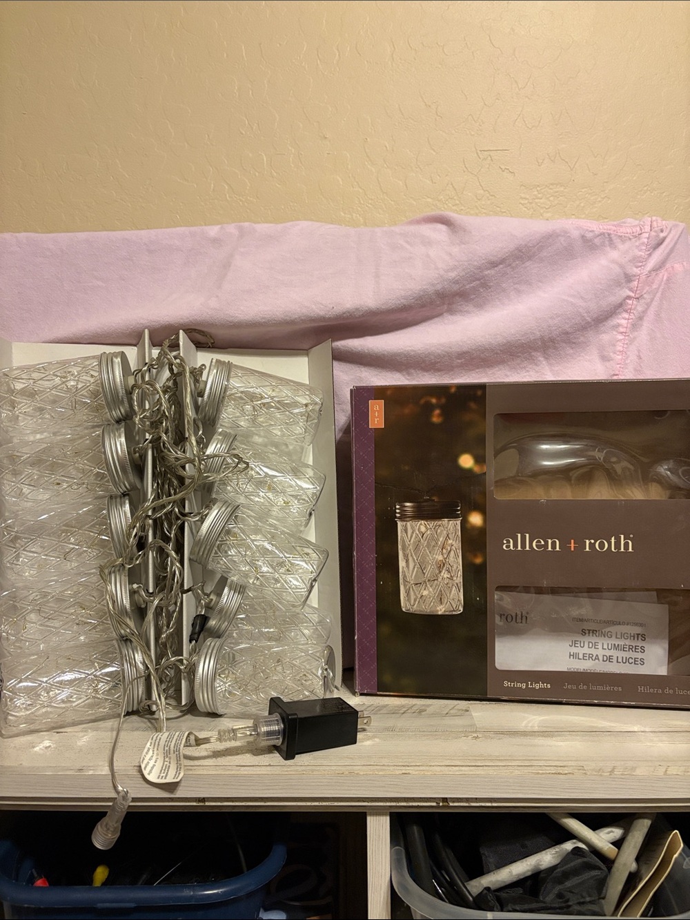 allen + roth clear plastic Mason Jar String Lights — Decorative Lantern Set